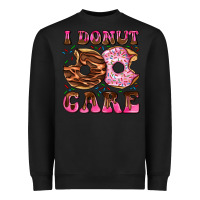 Black i donut care Heavyweight Sweatshirt - AdoDesignShop