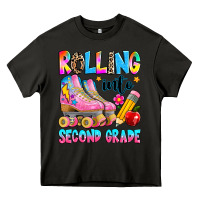 Asphalt rolling into second grade Heavy Core Tee - texasbilliewilder
