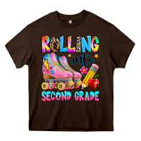 Chocolate Brown rolling into second grade Heavy Core Tee - texasbilliewilder