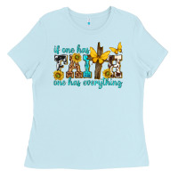 Baby Blue if one has faith one has everything Ladies Tee - texasbilliewilder