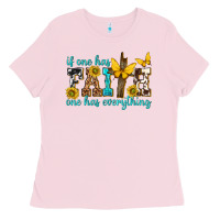 Bubblegum Pink if one has faith one has everything Ladies Tee - texasbilliewilder
