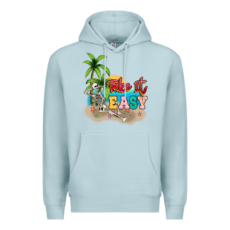 Take It Easy Premium Hoodie by NancyCooperArtShop | Teevron