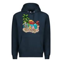 Navy take it easy Premium Hoodie - NancyCooperArtShop