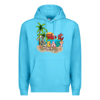 Ocean Blue take it easy Premium Hoodie - NancyCooperArtShop