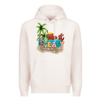 Pale Pink take it easy Premium Hoodie - NancyCooperArtShop