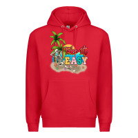 Red take it easy Premium Hoodie - NancyCooperArtShop