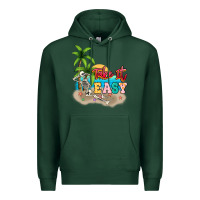 Sports Green take it easy Premium Hoodie - NancyCooperArtShop
