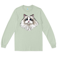 Matcha Ragdoll Face Cat Long Sleeve Tee - LillyAllenDesigns