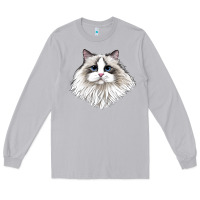 Moon Dust Ragdoll Face Cat Long Sleeve Tee - LillyAllenDesigns