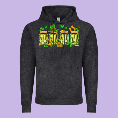 St. Patricks Day Pickle Vintage Hoodie Designed By Artiststas