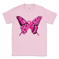 Pink Ribbon Breast Cancer Butterfly Classic Tee | Teevron