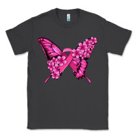 Smoke pink ribbon breast cancer butterfly Classic Tee - Jasminsmagicworld