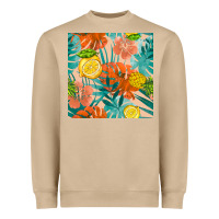 Mushroom pineapple and lemon seamless pattern Heavyweight Sweatshirt - BundleAndBundleShop