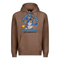 Chestnut i wear blue for autism awareness Premium Hoodie - JahusDesignShop