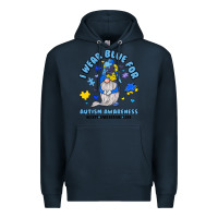Navy i wear blue for autism awareness Premium Hoodie - JahusDesignShop