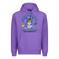 Purple i wear blue for autism awareness Premium Hoodie - JahusDesignShop