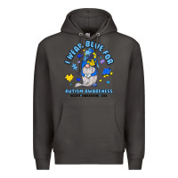 Smoke i wear blue for autism awareness Premium Hoodie - JahusDesignShop
