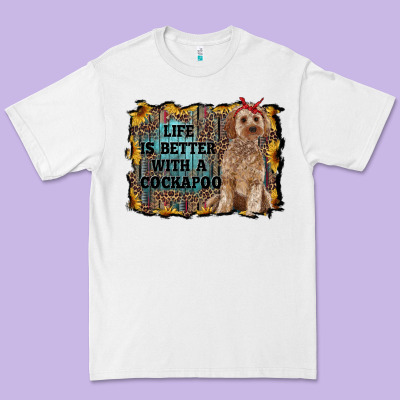Life Is Better With A Cockapoo Premium Tee Designed By Ranaportraitstore