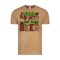 Vintage Camel dear santa just bring a beer with a beer bottle Vintage Tee - AdoDesignShop