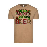 Vintage Coffee dear santa just bring a beer with a beer bottle Vintage Tee - AdoDesignShop