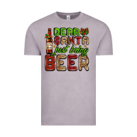 Vintage Zinc dear santa just bring a beer with a beer bottle Vintage Tee - AdoDesignShop