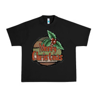 Black Merry Christmas Urban Heavy Tee - JahusDesignShop