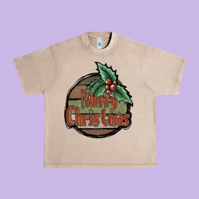 Merry Christmas Urban Heavy Tee Designed By Jahusdesignshop