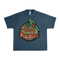 Midnight Navy Merry Christmas Urban Heavy Tee - JahusDesignShop