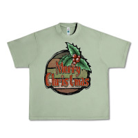 Oil Green Merry Christmas Urban Heavy Tee - JahusDesignShop