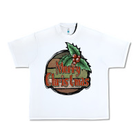 White Merry Christmas Urban Heavy Tee - JahusDesignShop