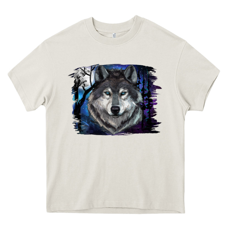 Wolf And Full Moon Heavy Core Tee by RanaPortraitStore | Teevron