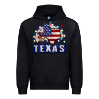 Black texas 4th of july Urban Hoodie - CowGirlArtShop