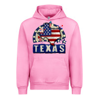 Fuchsia Pink texas 4th of july Urban Hoodie - CowGirlArtShop