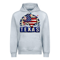 Heather Grey texas 4th of july Urban Hoodie - CowGirlArtShop