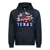 Navy texas 4th of july Urban Hoodie - CowGirlArtShop