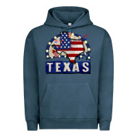 Pigment Midnight Navy texas 4th of july Urban Hoodie - CowGirlArtShop
