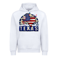 White texas 4th of july Urban Hoodie - CowGirlArtShop