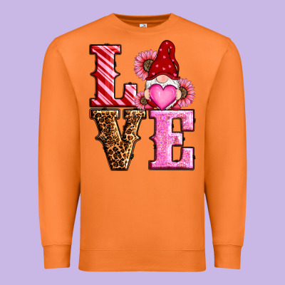 Love Valentines Day Gnomes Premium Sweatshirt Designed By Ranaportraitstore