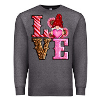Charcoal Heather love valentines day gnomes Premium Sweatshirt - RanaPortraitStore