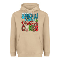 Mushroom snow flakes and Christmas cakes Heavyweight Hoodie - Jasminsmagicworld
