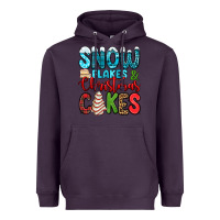Plum snow flakes and Christmas cakes Heavyweight Hoodie - Jasminsmagicworld