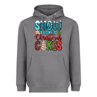 Storm snow flakes and Christmas cakes Heavyweight Hoodie - Jasminsmagicworld