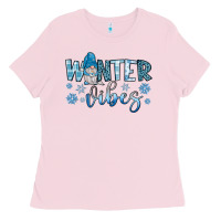 Bubblegum Pink winter vibes gnome Ladies Tee - JahusDesignShop