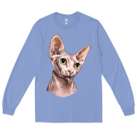 Colony Blue Sphynx Cat Long Sleeve Tee - LillyAllenDesigns