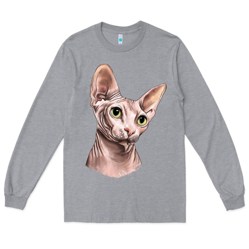Sphynx Cat Long Sleeve Tee by LillyAllenDesigns | Teevron