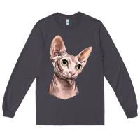 Smoke Sphynx Cat Long Sleeve Tee - LillyAllenDesigns