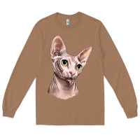 Toasted Coconut Sphynx Cat Long Sleeve Tee - LillyAllenDesigns