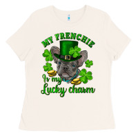 Bone st.patrick's day my french bulldog is my lucky charm Ladies Tee - RanaPortraitStore