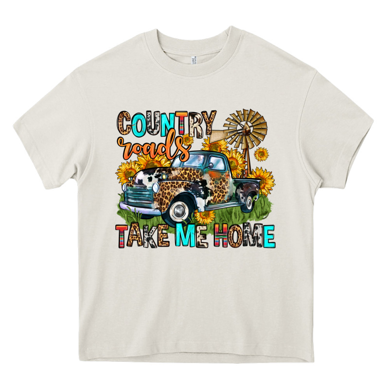 Country Roads Take Me Home Heavy Core Tee by Zillion Design Studio | Teevron