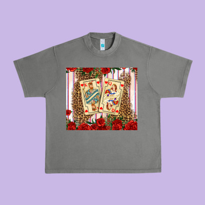 Valentines Day Playing Cards Urban Heavy Tee Designed By Adodesignshop
